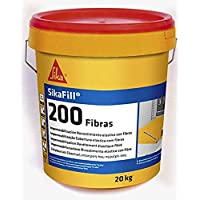 SikaFill 200 Fibras- Pintura acrílica para impermeabilización- 1 Kg- Rojo